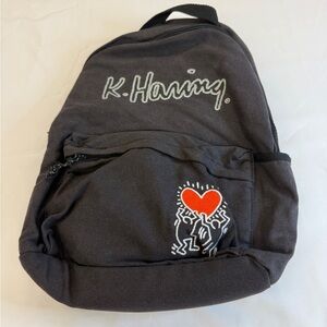 Keith Haring Black Backpack